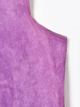 フリンジ パープル スエードベスト