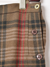 イングランド製 チェック柄 ラップスカート