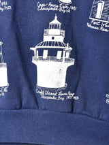 アメリカ製 灯台 総柄 スウェットシャツ