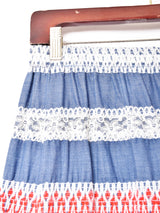 70's   ボーダーデザイン マキシスカート