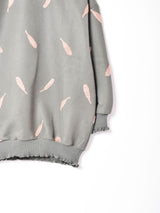 【2色展開】Meridianリーフ刺繍トップス