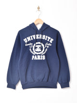 カレッジプリント スウェットパーカー