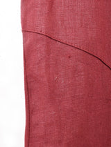 ビッグボタン オープンカラー スリーブレスワンピース