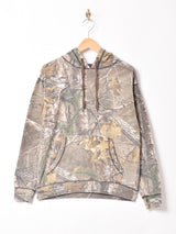 カモフラージュ柄 スウェットパーカー