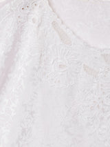 カットワーク スリーブレストップス