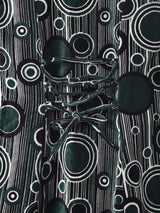 Emerald Motel 総柄 スリーブレス ベロアワンピース