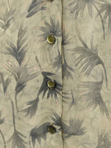 総柄 半袖シアーシャツ