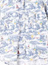 総柄 半袖シャツ