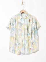 総柄 半袖シャツ