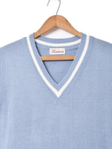 【4色展開】Trombones ライン ニットベスト