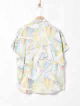 総柄 半袖シャツ