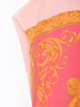 後染め エンブレムプリント半袖トップス