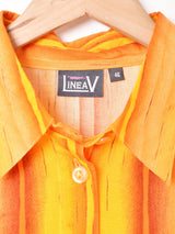 グラデーションストライプ 半袖シャツ