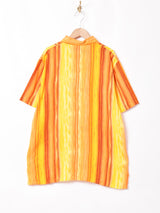 グラデーションストライプ 半袖シャツ