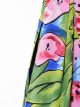 総柄 シルクスカート