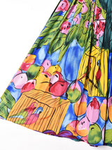 総柄 シルクスカート