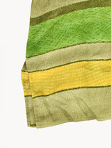 マルチボーダー オープンカラー半袖シャツ