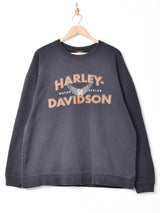 HARLEY-DAVIDSON プリントスウェットシャツ