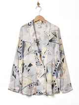 総柄 ダブルジャケット