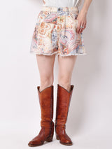 Elcaminoペイズリーパターン ショートパンツ W27