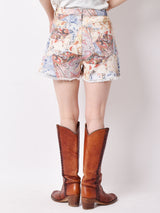 Elcaminoペイズリーパターン ショートパンツ W27