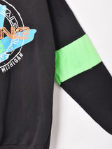 アメリカ製 ネオンカラー プリント スウェットシャツ