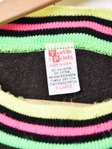 アメリカ製 ネオンカラー プリント スウェットシャツ