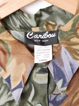 アメリカ製 総柄 半袖シャツ