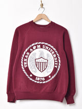 アメリカ製 Lee TEXAS A6M UNIVERSITY プリント スウェットシャツ