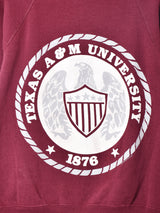アメリカ製 Lee TEXAS A6M UNIVERSITY プリント スウェットシャツ