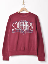アメリカ製 JANSPORT SOUTHERN ILLINOIS UNIVERSITY プリント スウェットシャツ