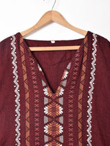 グアテマラ風 刺繍 半袖シャツ