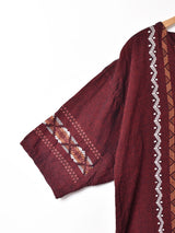 グアテマラ風 刺繍 半袖シャツ