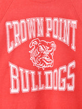アメリカ製 CROWN POINT BULLDOGS プリントスウェットシャツ