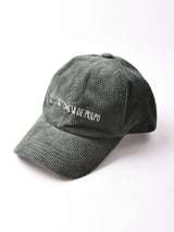 【3色展開】  刺繍入りコーデュロイキャップ