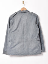 スイス軍 グリーンデニム ワークジャケット