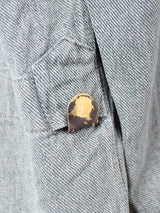 スイス軍 グリーンデニム ワークジャケット