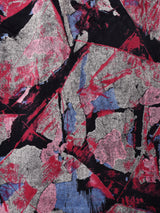 総柄 ベロア タイトミニスカート