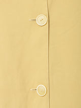 イタリア製 イエロー ショールカラーコート