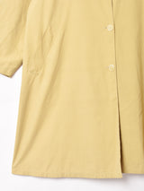 イタリア製 イエロー ショールカラーコート