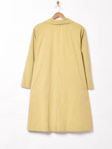 イタリア製 イエロー ショールカラーコート