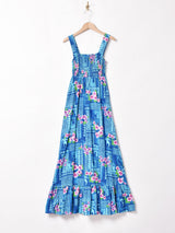 70's  スリーブレス シャーリングワンピース