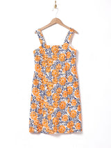 60's〜70's 総柄 スリーブレスワンピース