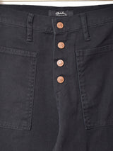 【5色展開】Meridian  フレア ツイルパンツ