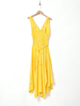 スリーブレス シャーリングワンピース