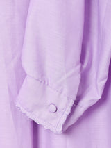 カットワーク 長袖ワンピース