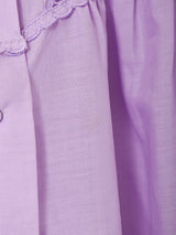 カットワーク 長袖ワンピース