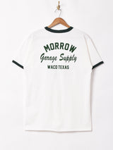 【2色展開】 バイクプリント リンガーTシャツ
