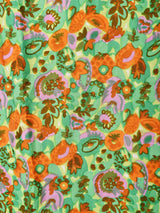 総柄 スリーブレスワンピース