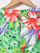 花柄 スリーブレスワンピース